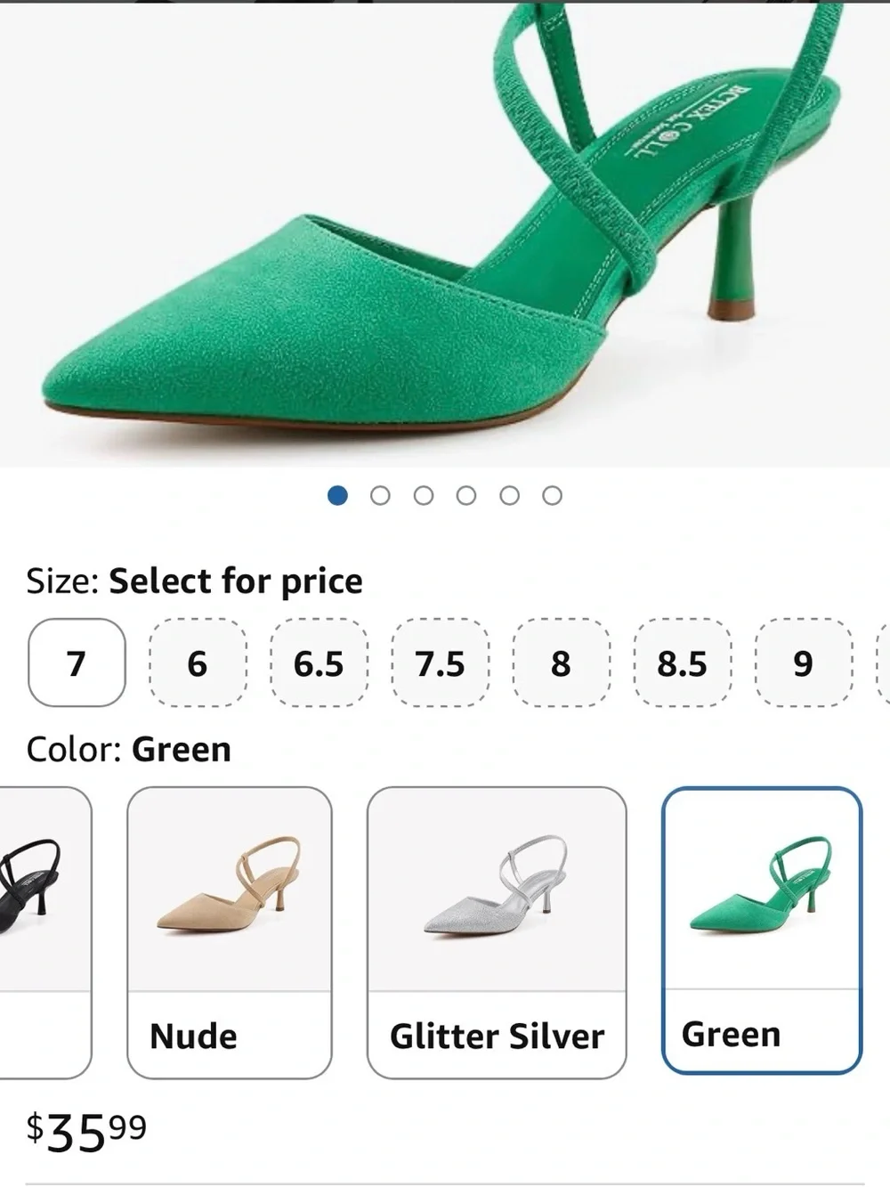 Green Pointed-Toe Ankle-Tie Heels